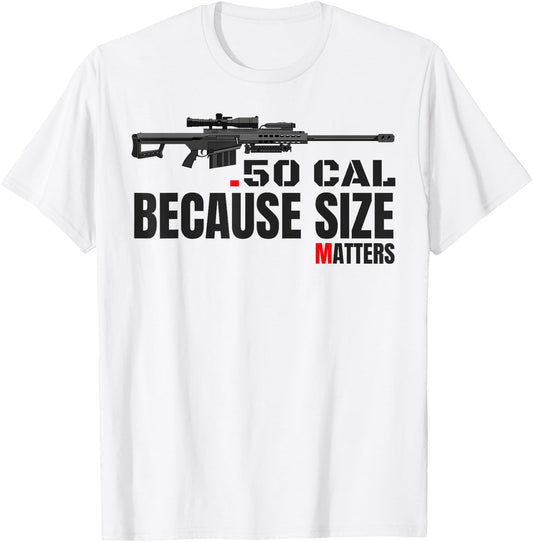 Barrett 50 Cal Gun Love 2nd Amendment Adult Pro Gun Army T-Shirt - T-Shirt | White
