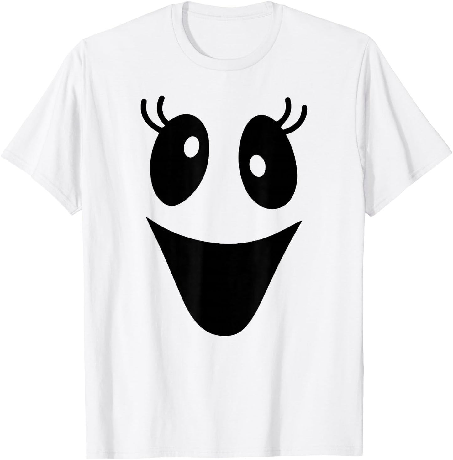 Cute Female Ghost Face Outfit for Halloween Costumes T-Shirt - T-Shirt | White
