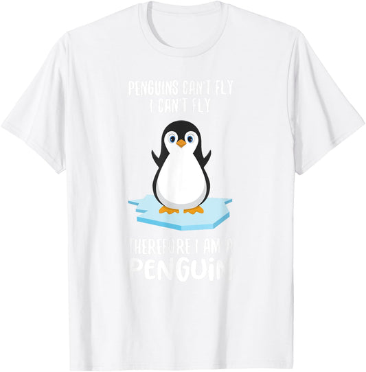 Penguins Can't Fly T Shirt I'm a Penguin Toddler Cute Animal T-Shirt - T-Shirt | White