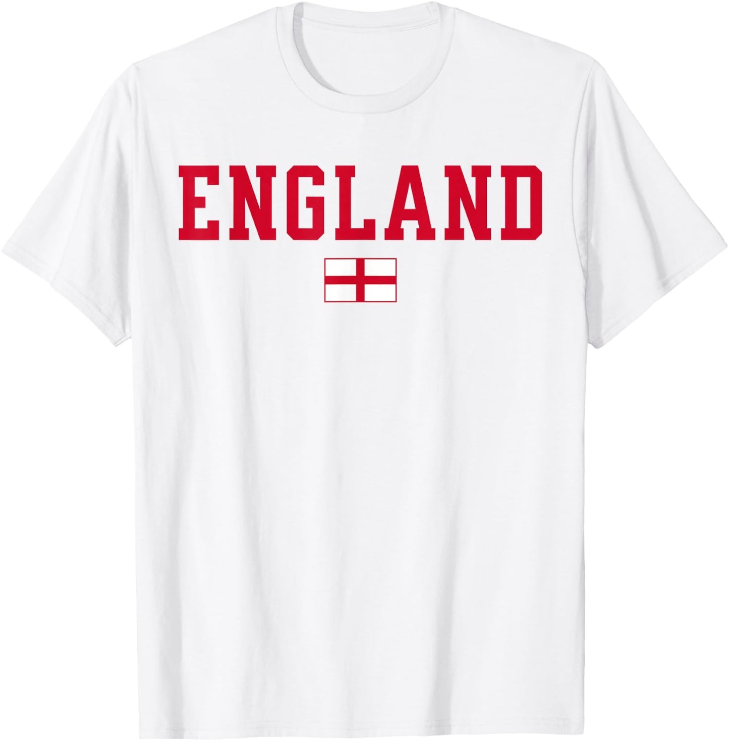 England English Flag T-Shirt - T-Shirt | White