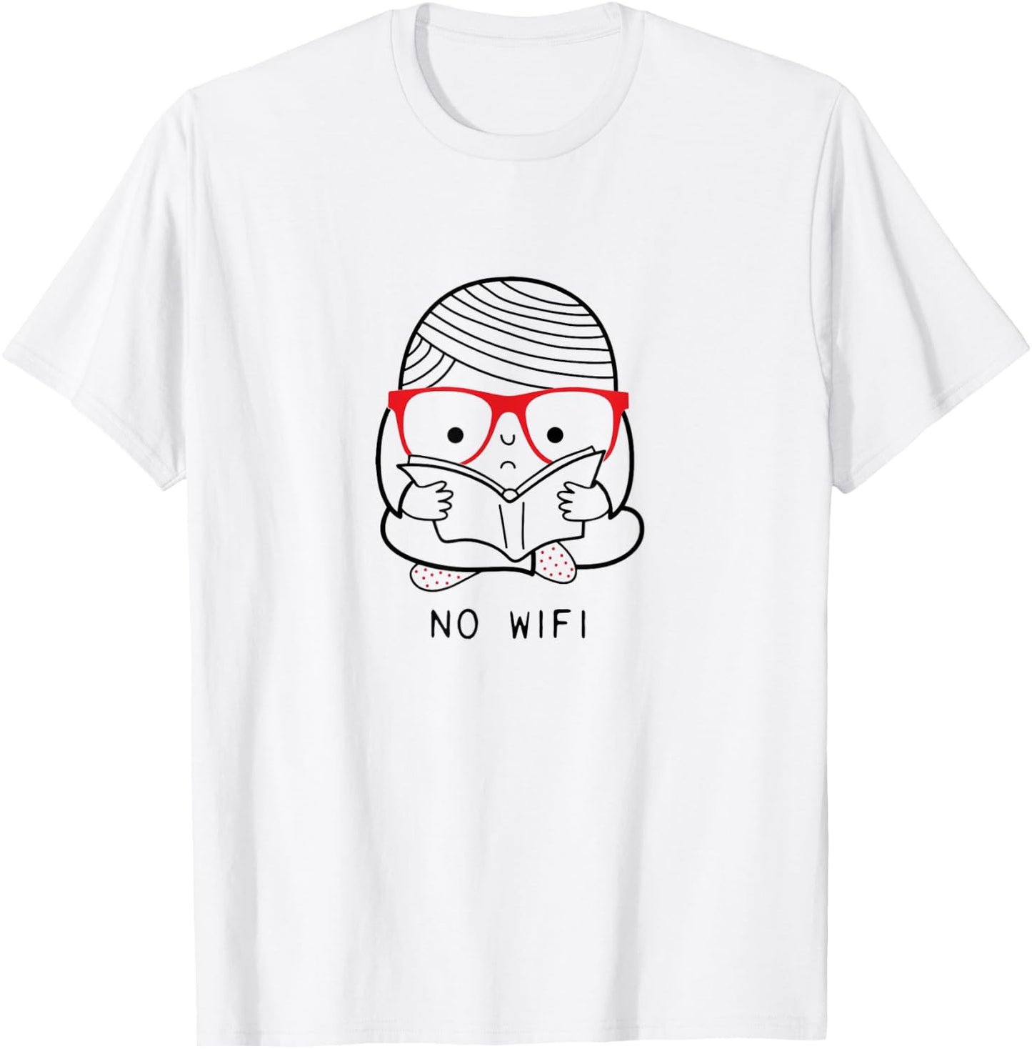 No Wifi T-Shirt - T-Shirt | White