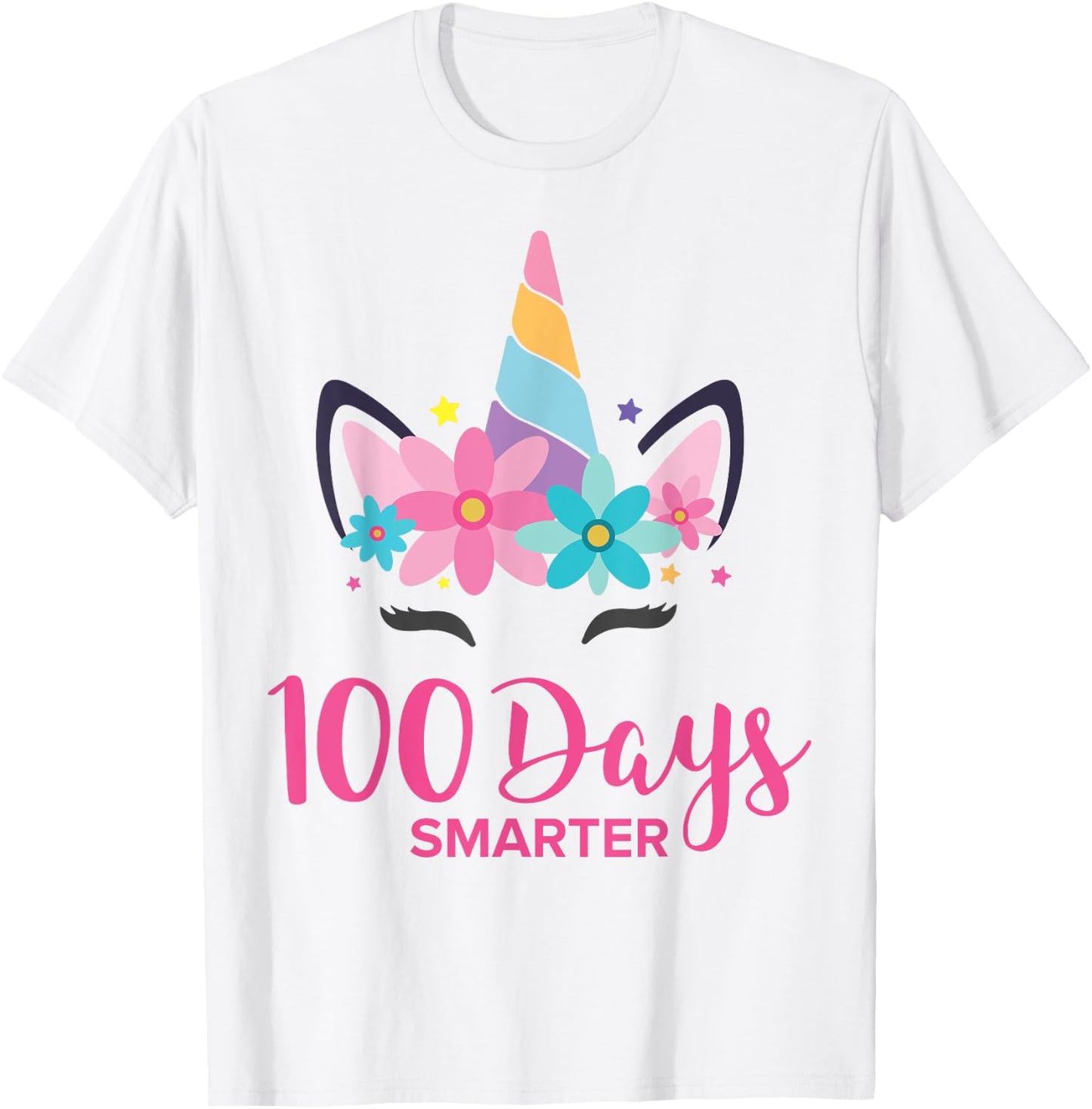 100 Days of School Unicorn Girls Costume T-Shirt - T-Shirt | White