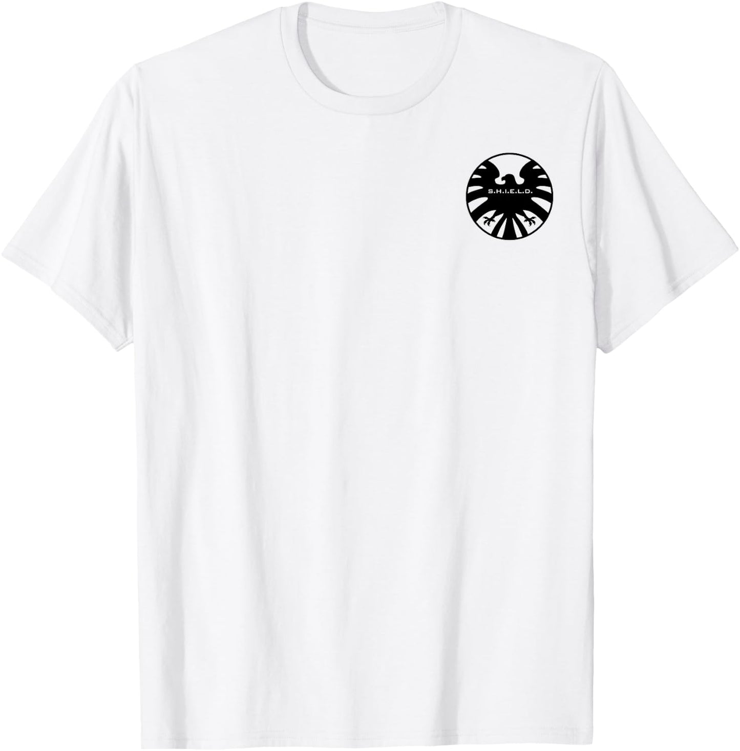 Marvel Agents Of Shield Eagle Symbol Pocket Graphic T-Shirt - T-Shirt | White