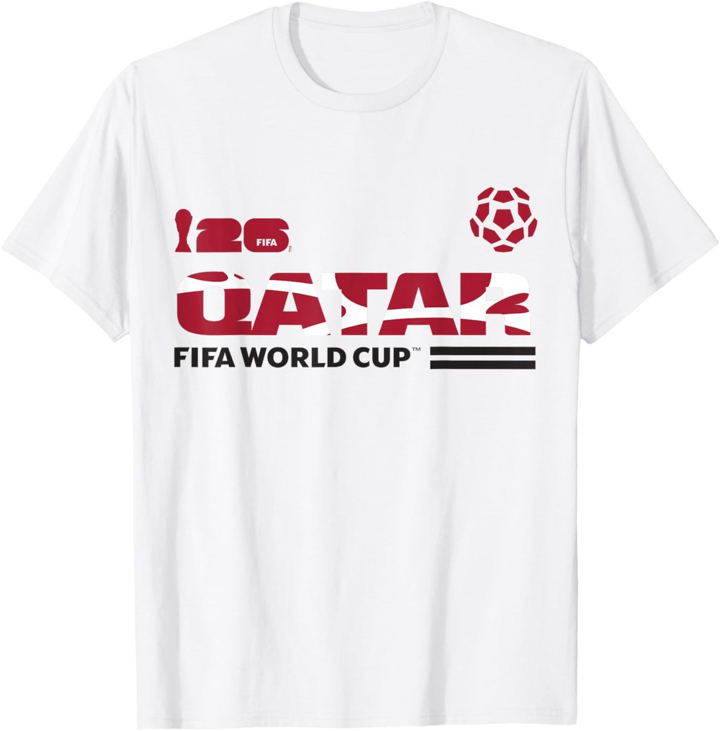 FIFA World CUP26 Qualifier Qatar T-Shirt - T-Shirt | White
