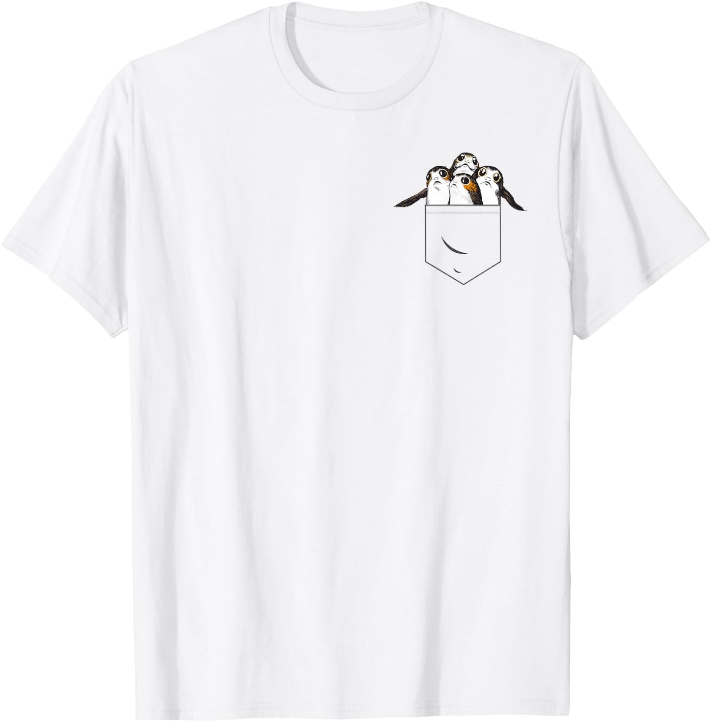 Star Wars Last Jedi Porgs In My Pocket Graphic T-Shirt - T-Shirt | White