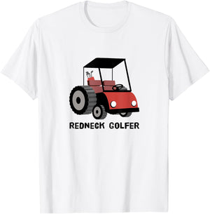 Redneck Golf Cart | Funny Golf, Golfing, Golfer T-Shirt - T-Shirt | White
