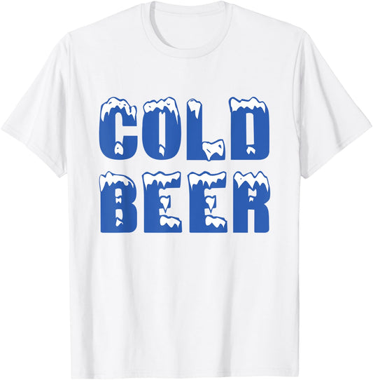Cold Beer T-Shirt - T-Shirt | White