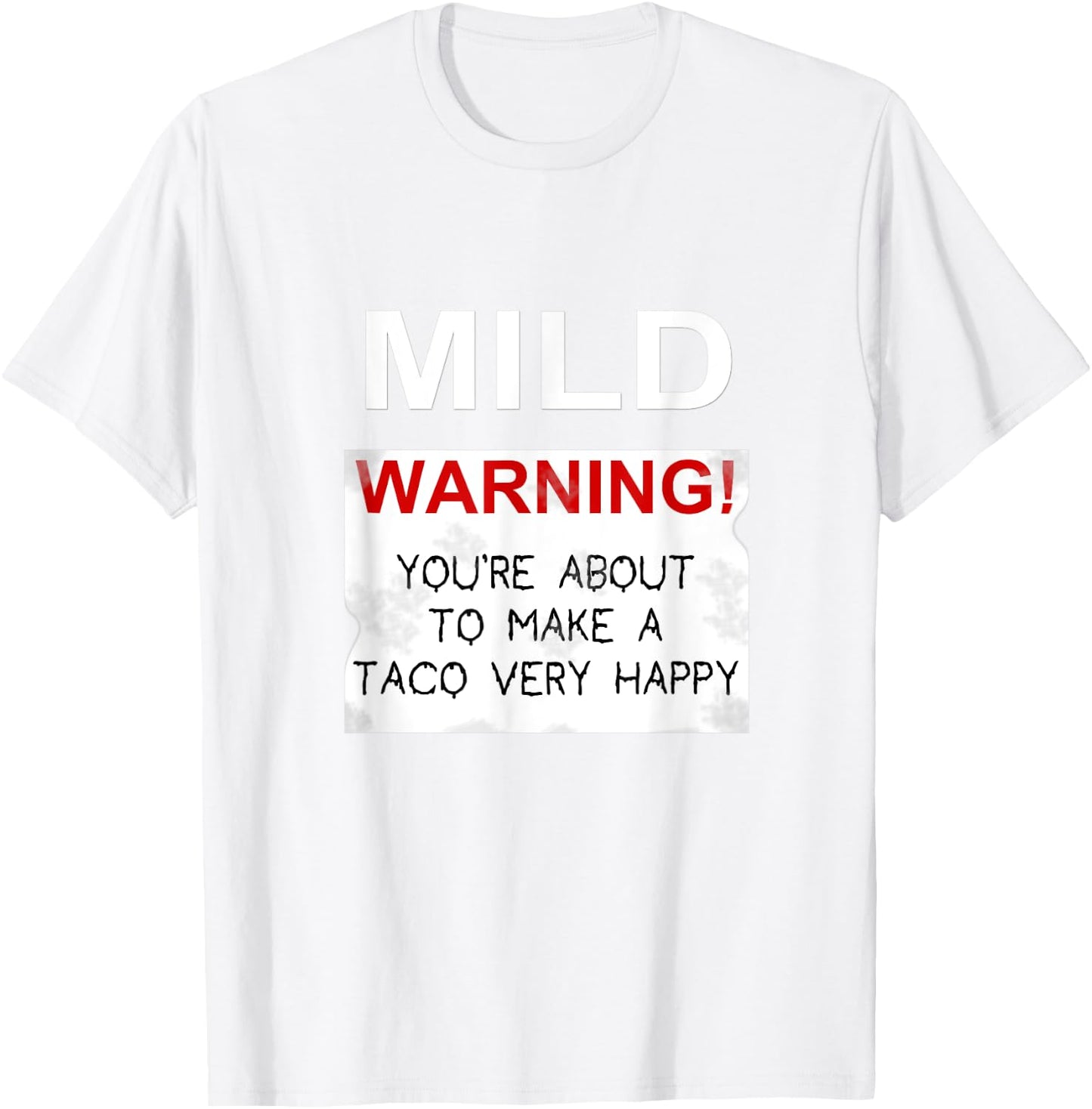 MILD Sauce Shirt - Sauce Packet Costume T-Shirt - T-Shirt | White