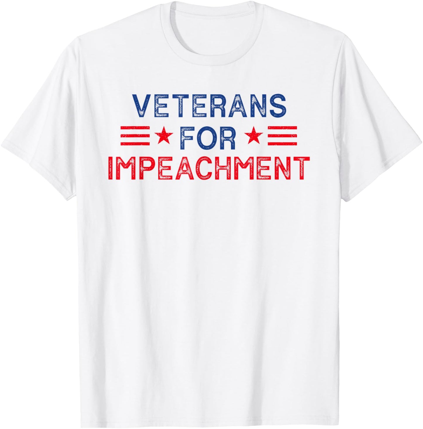 Veterans For Impeachment Vintage T-Shirt - T-Shirt | White