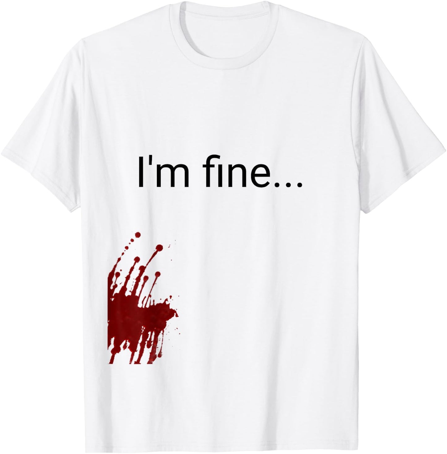 Halloween Zombie victim costume t Shirt men women T-Shirt - T-Shirt | White
