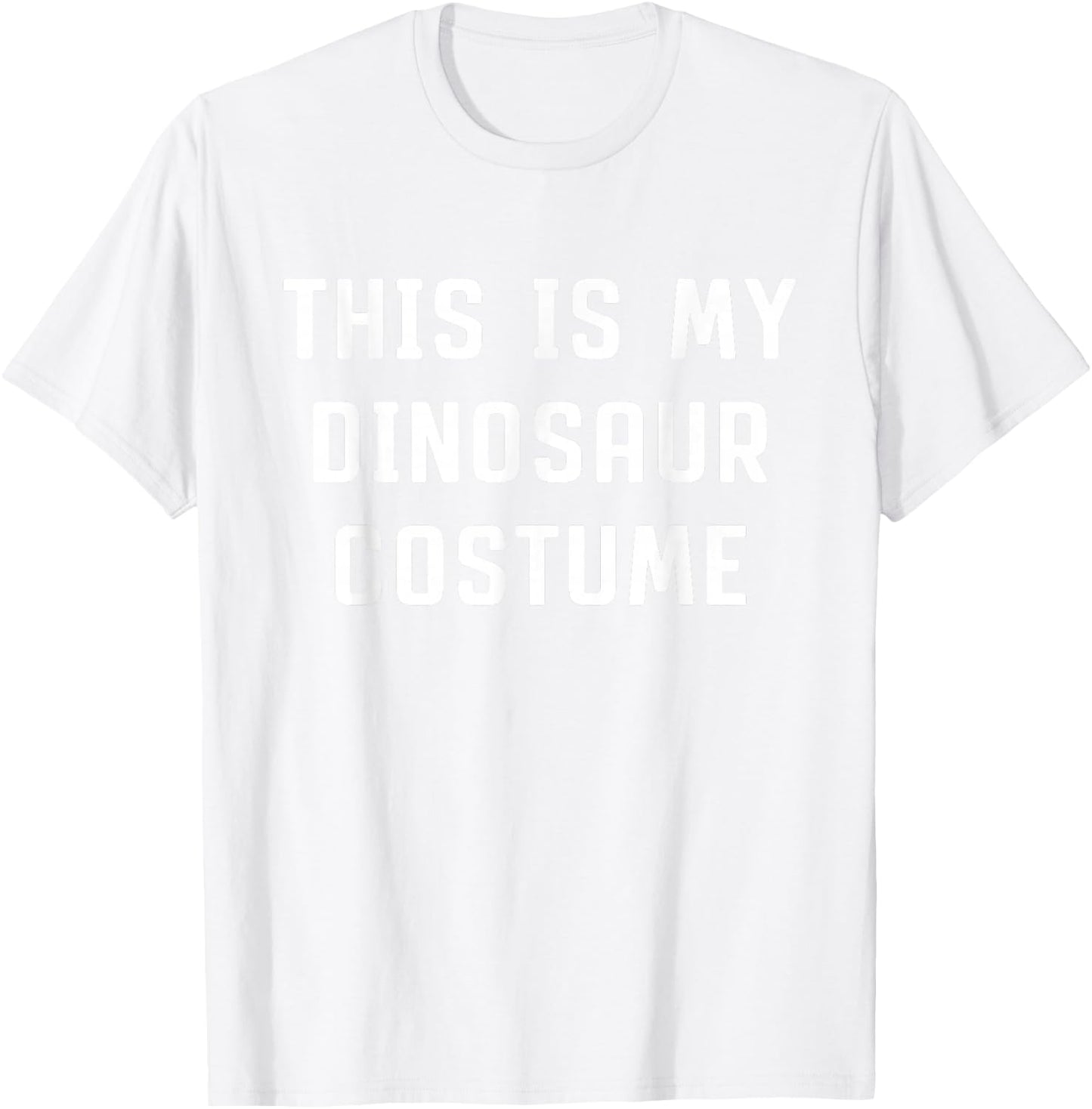This Is My Dinosaur Halloween Costume Simple Last Minute T-Shirt - T-Shirt | White