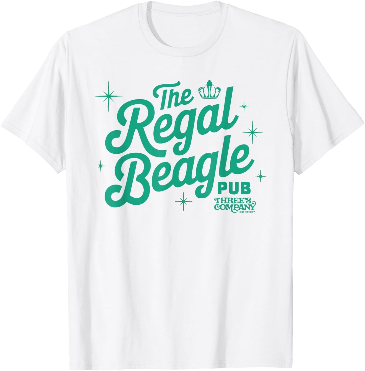 The Regal Beagle Pub Vintage Three's Company Logo T-Shirt - T-Shirt | White
