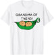 Two Peas in a Pod Grandma of Twins T-Shirt - T-Shirt | White