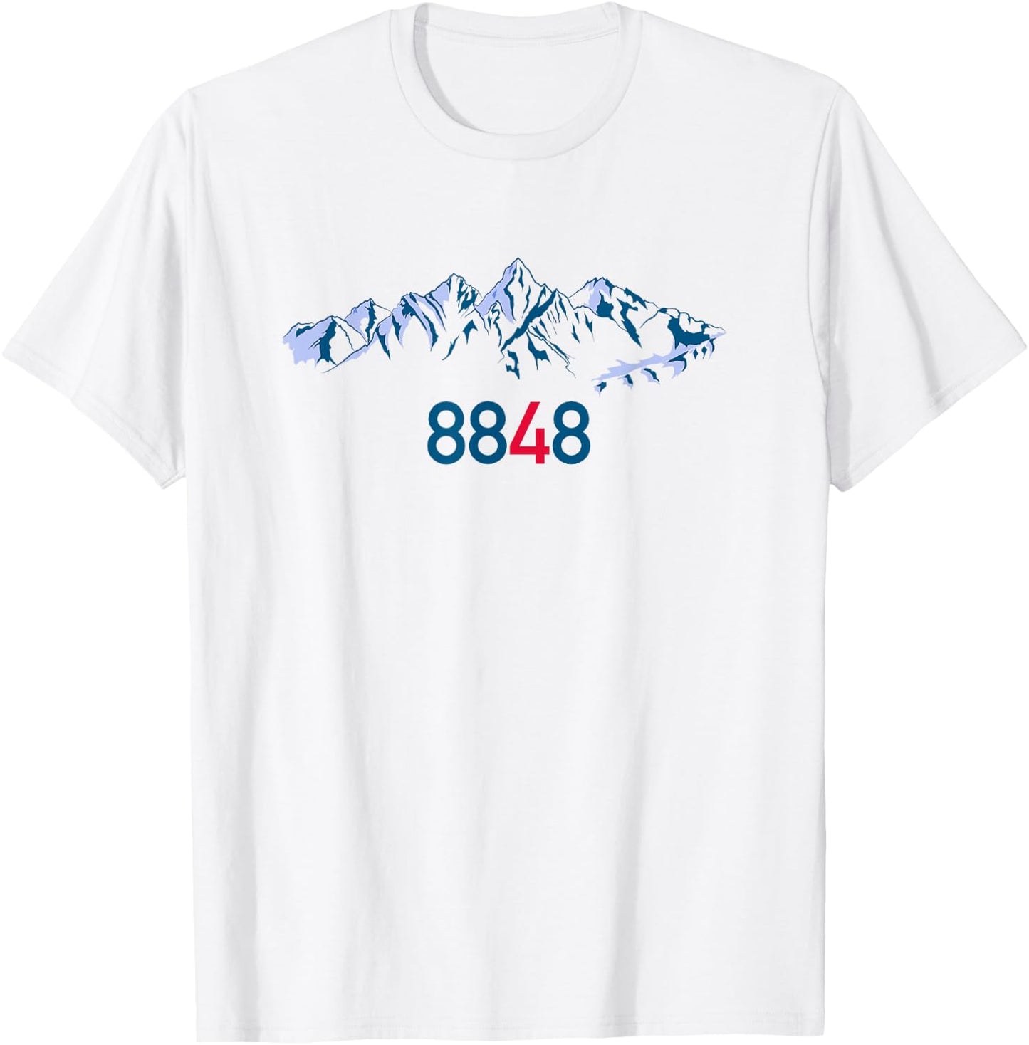 Mount Everest 8848 Sagarmatha Mountaineer Adventure T-Shirt - T-Shirt | White