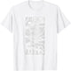 Drunk Monkey White Print T-Shirt - T-Shirt | White