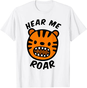 Hear Me Roar T-Shirt - T-Shirt | White