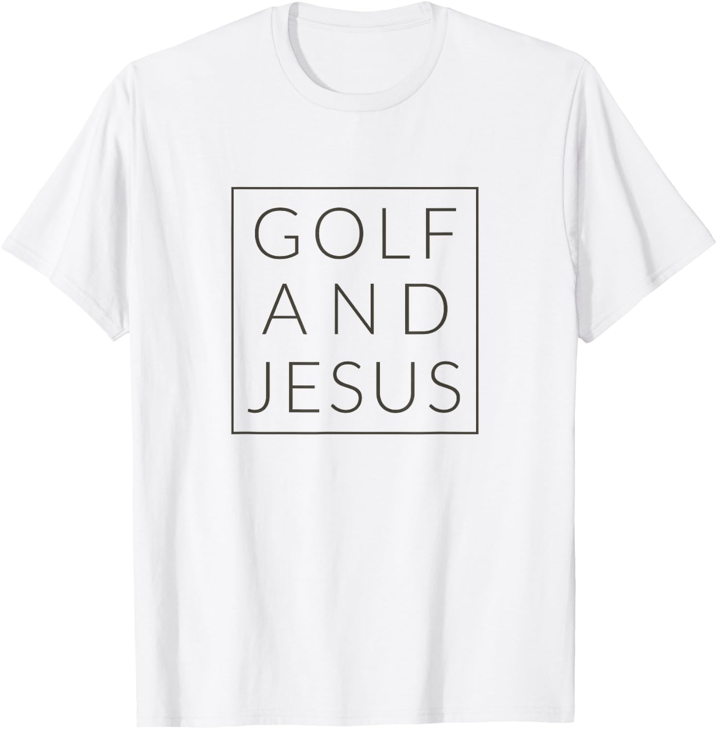 Golf and Jesus, Christian Golfer Fun Golfing Sport T-Shirt - T-Shirt | White