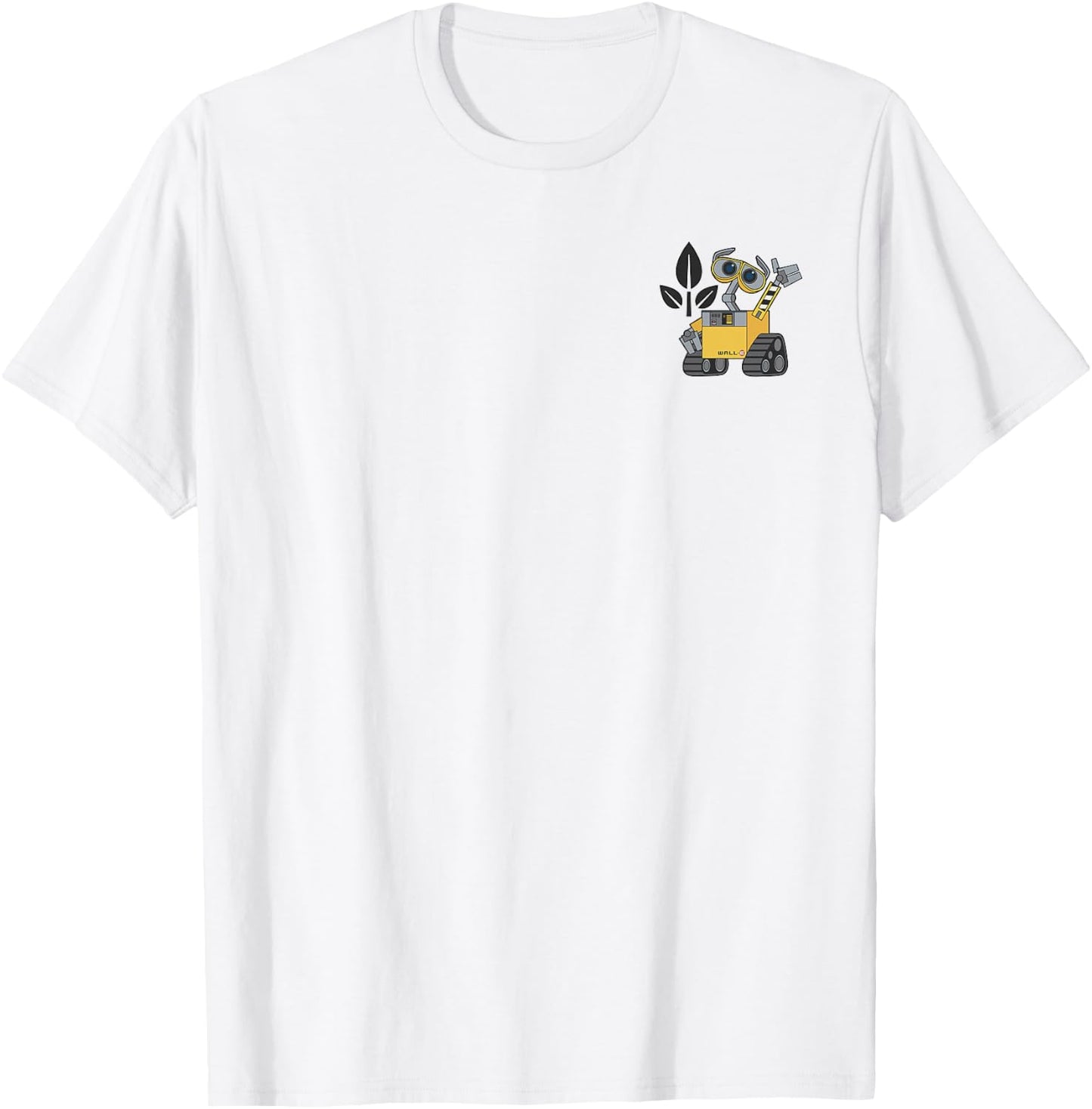 Disney Pixar Wall-E Left Chest Pocket Portrait Small T-Shirt - T-Shirt | White