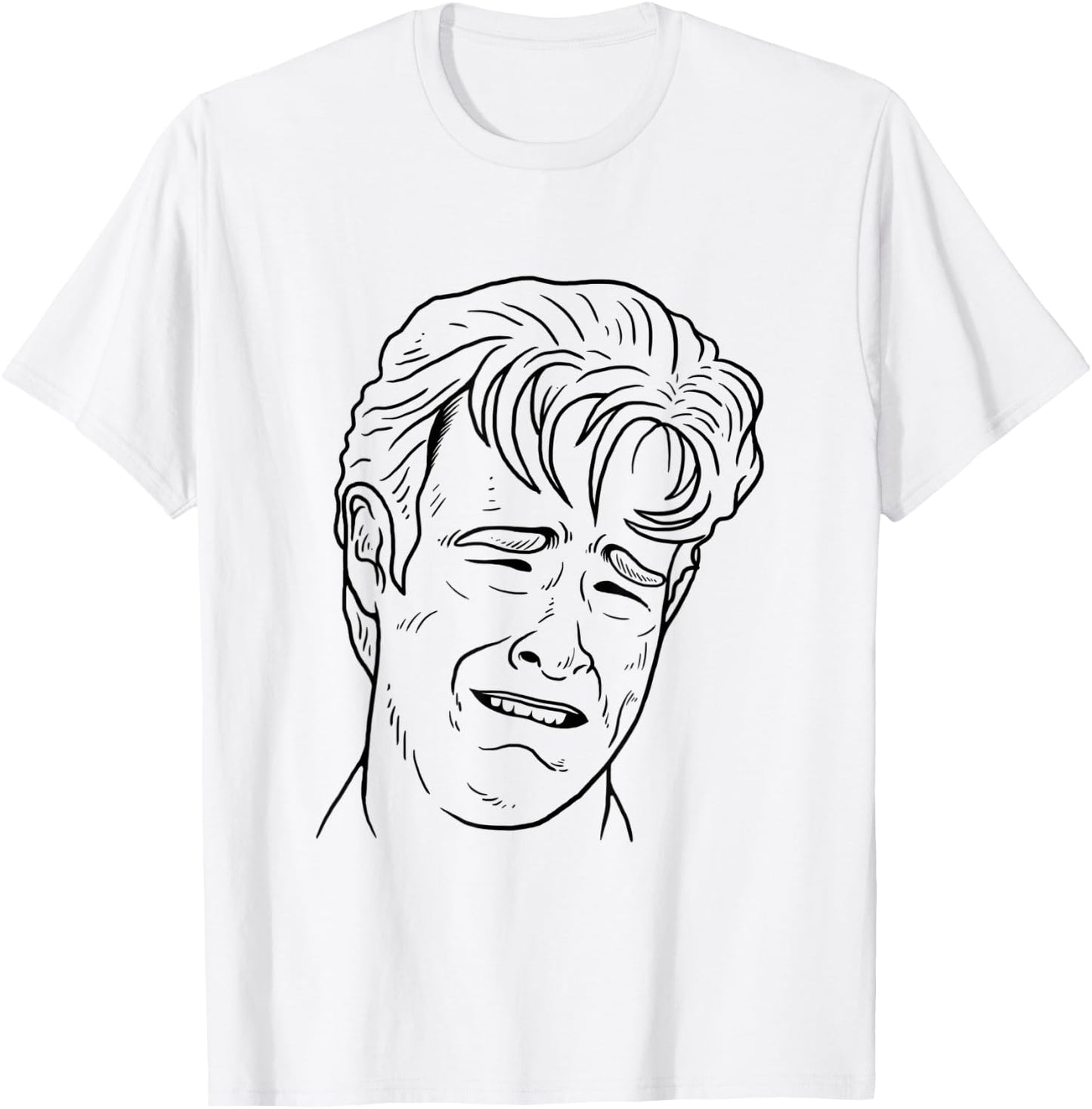 Crying Dawson - Meme Internet Emotions Funny Sad T-Shirt - T-Shirt | White