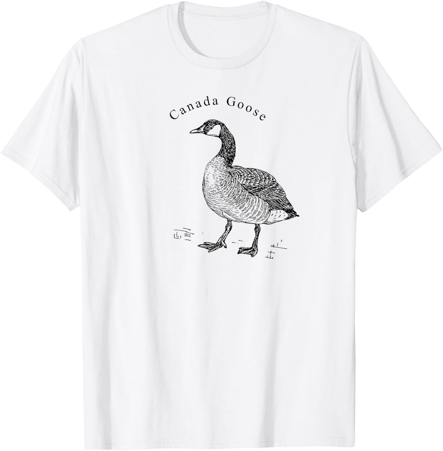 Canada Goose Standing Waterfowl Lover T-Shirt - T-Shirt | White