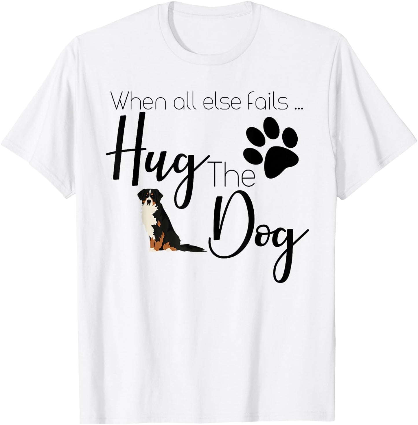 Bernese Mountain Dog Gift I Love My Mt Dog Design T-Shirt - T-Shirt | White