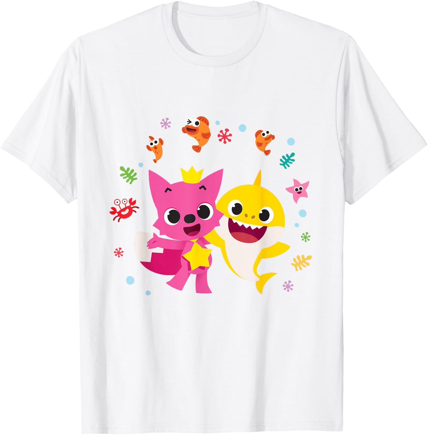 Pinkfong and Baby Shark T-Shirt - T-Shirt | White