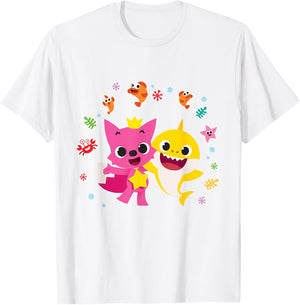 Pinkfong and Baby Shark T-Shirt - T-Shirt | White