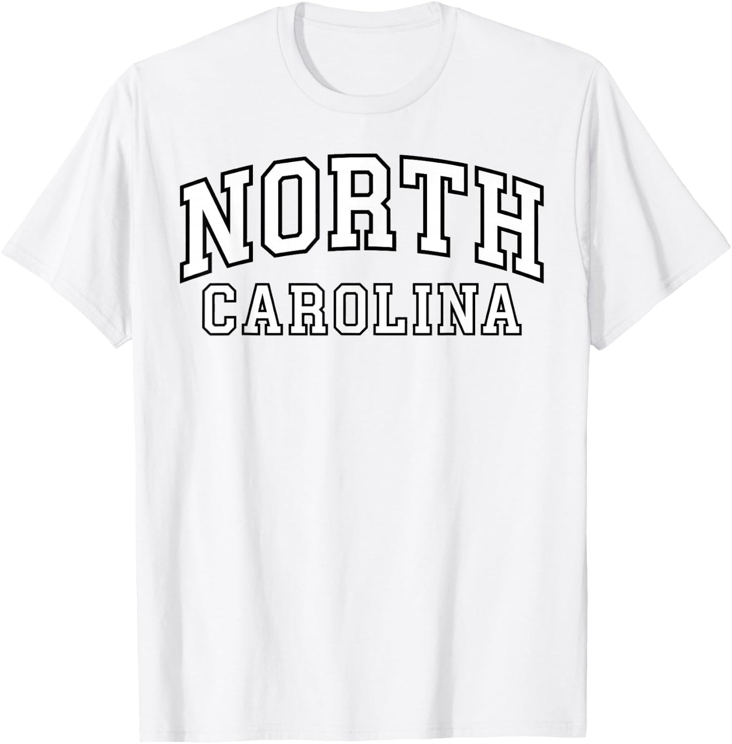 North Carolina NC Vintage Design Men Women Kids T-Shirt - T-Shirt | White