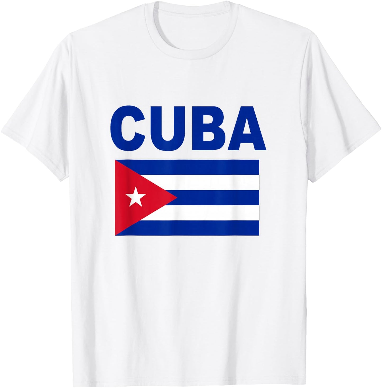 Cuba Flag Cool Cuban Bandera Cubana Flags Gift T-Shirt - T-Shirt | White