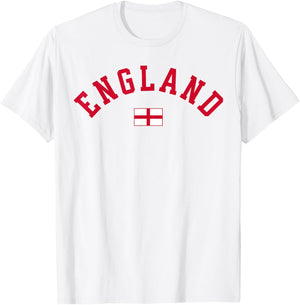 England English Flag T-Shirt - T-Shirt | White