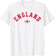 England English Flag T-Shirt - T-Shirt | White