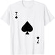 Seven of Spades Blackjack Cards Poker 21 shirt T-Shirt - T-Shirt | White