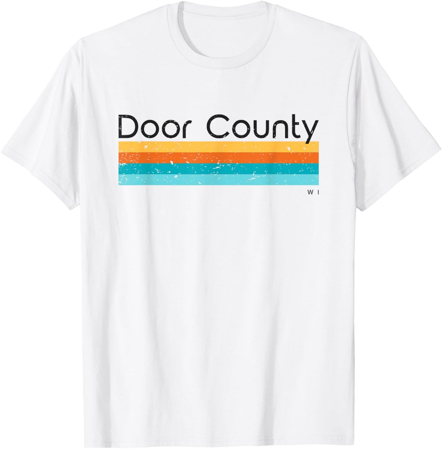 Vintage Door County WI Retro Design T-Shirt - T-Shirt | White