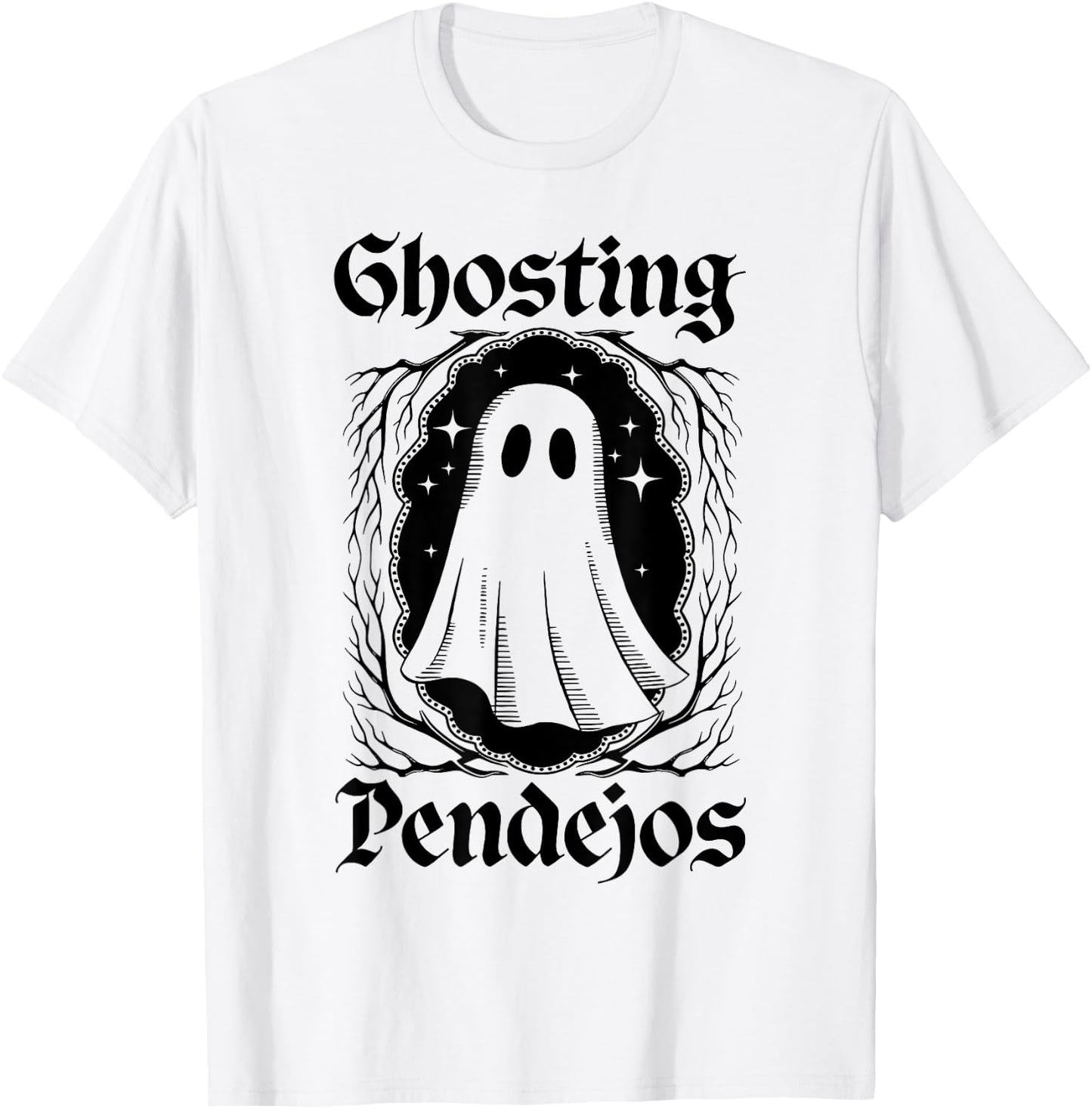 Ghosting Pendejos Funny Mexican Ghost Halloween Costumes T-Shirt - T-Shirt | White