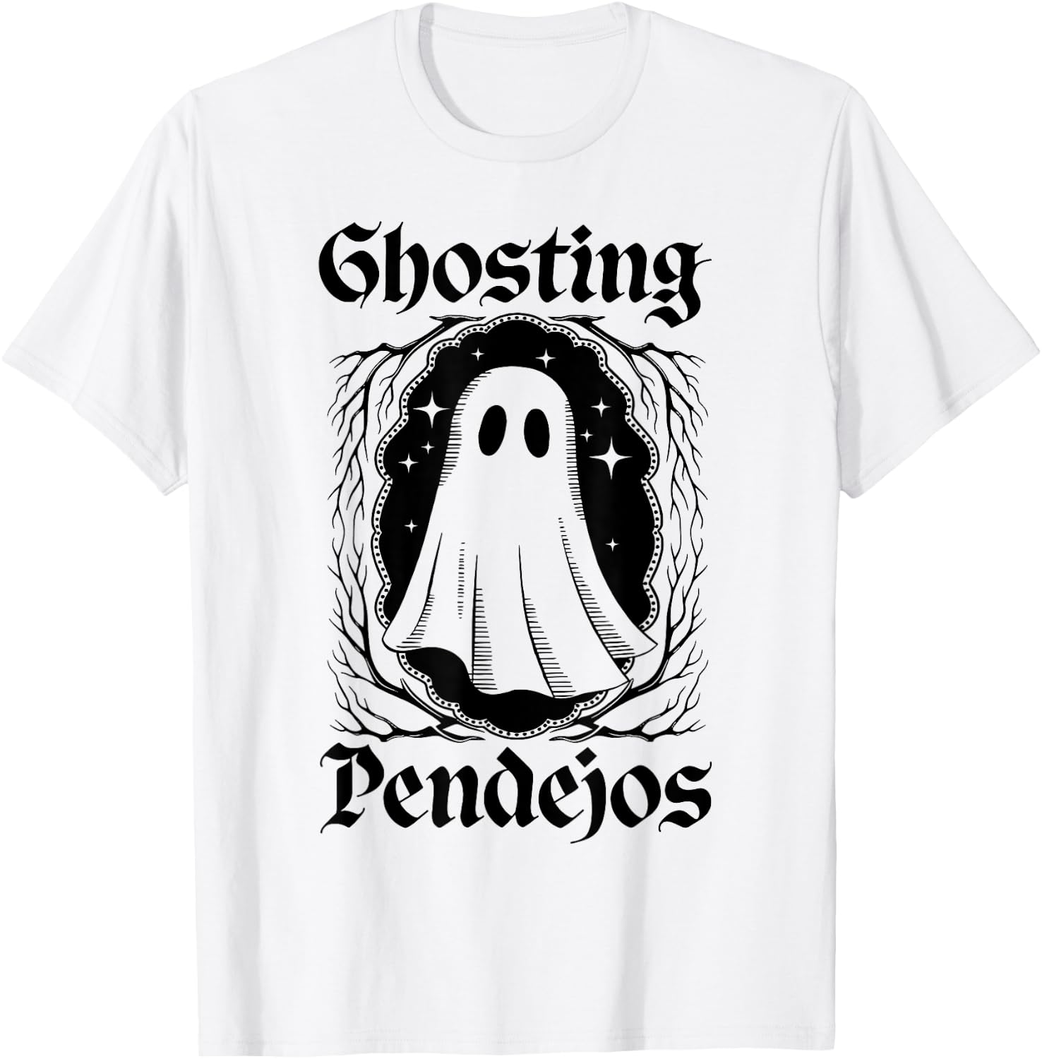 Ghosting Pendejos Funny Mexican Ghost Halloween Costumes T-Shirt - T-Shirt | White