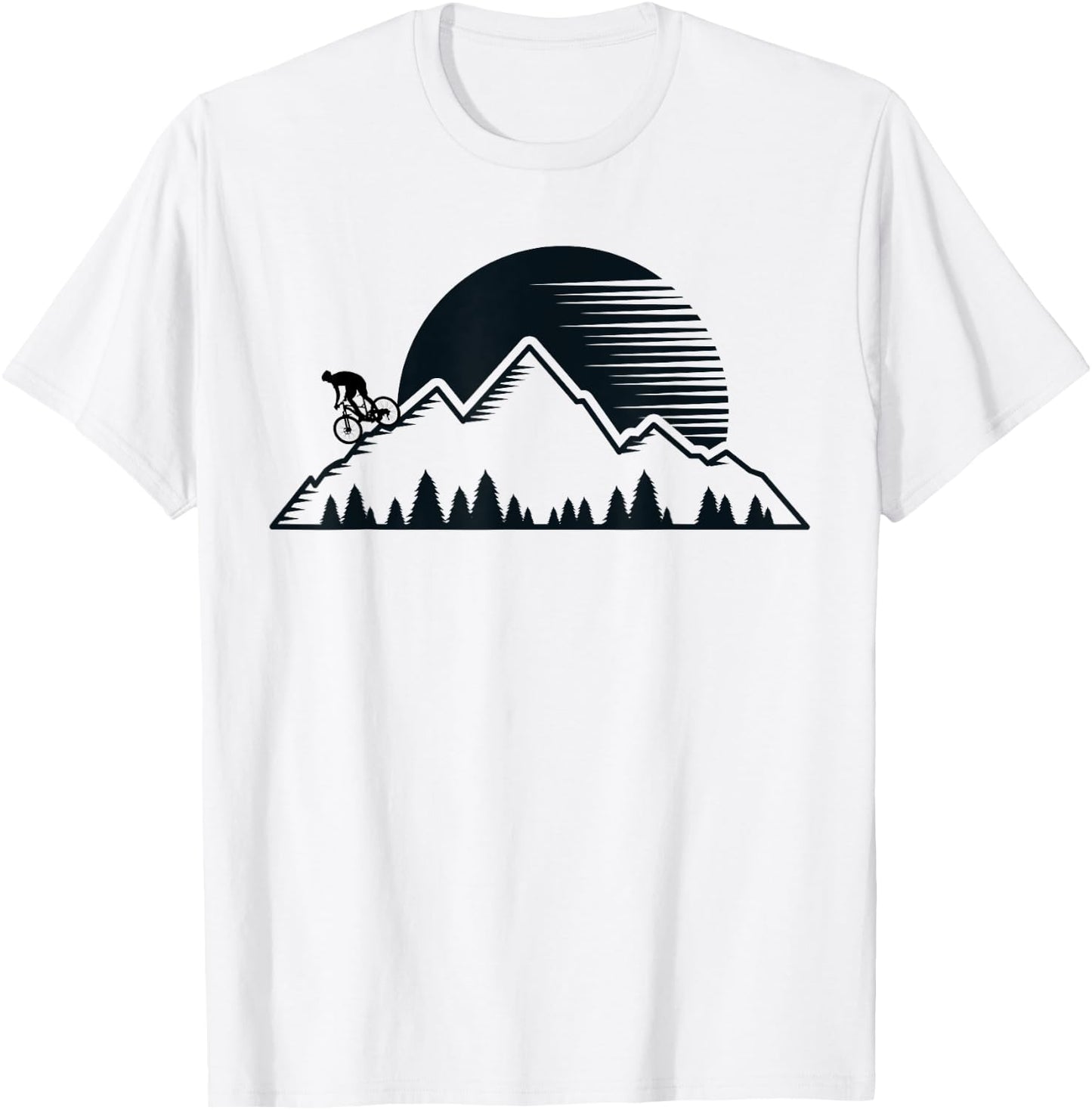 Vintage Mountain Bike - Outdoor MTB Downhill Biking Men T-Shirt - T-Shirt | White