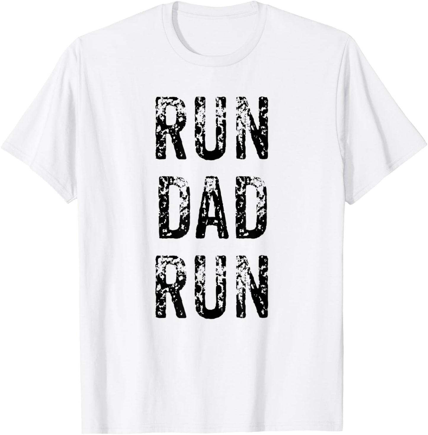 Funny Run Dad Marathon 5k Family Race Day Gift T-Shirt - T-Shirt | White