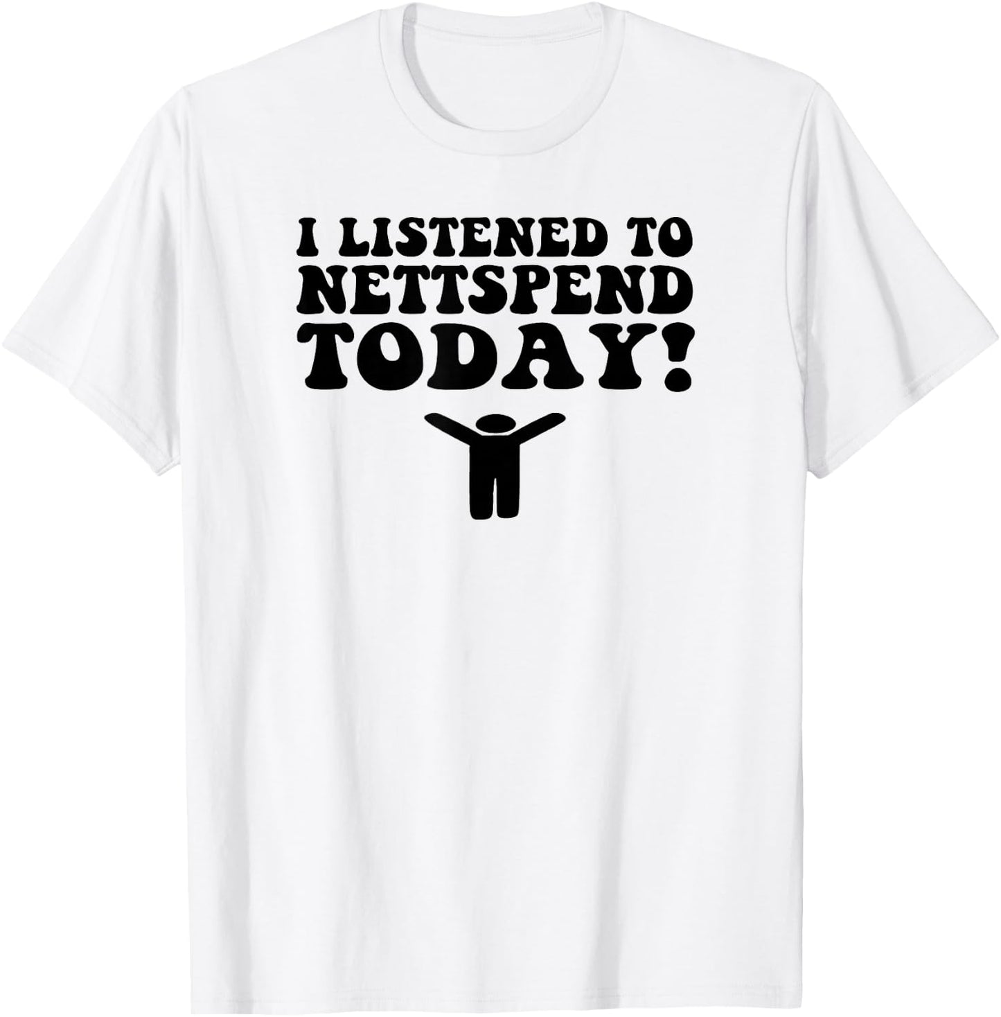 I Listened To Nettspend Today Concert Tour Music T-Shirt - T-Shirt | White