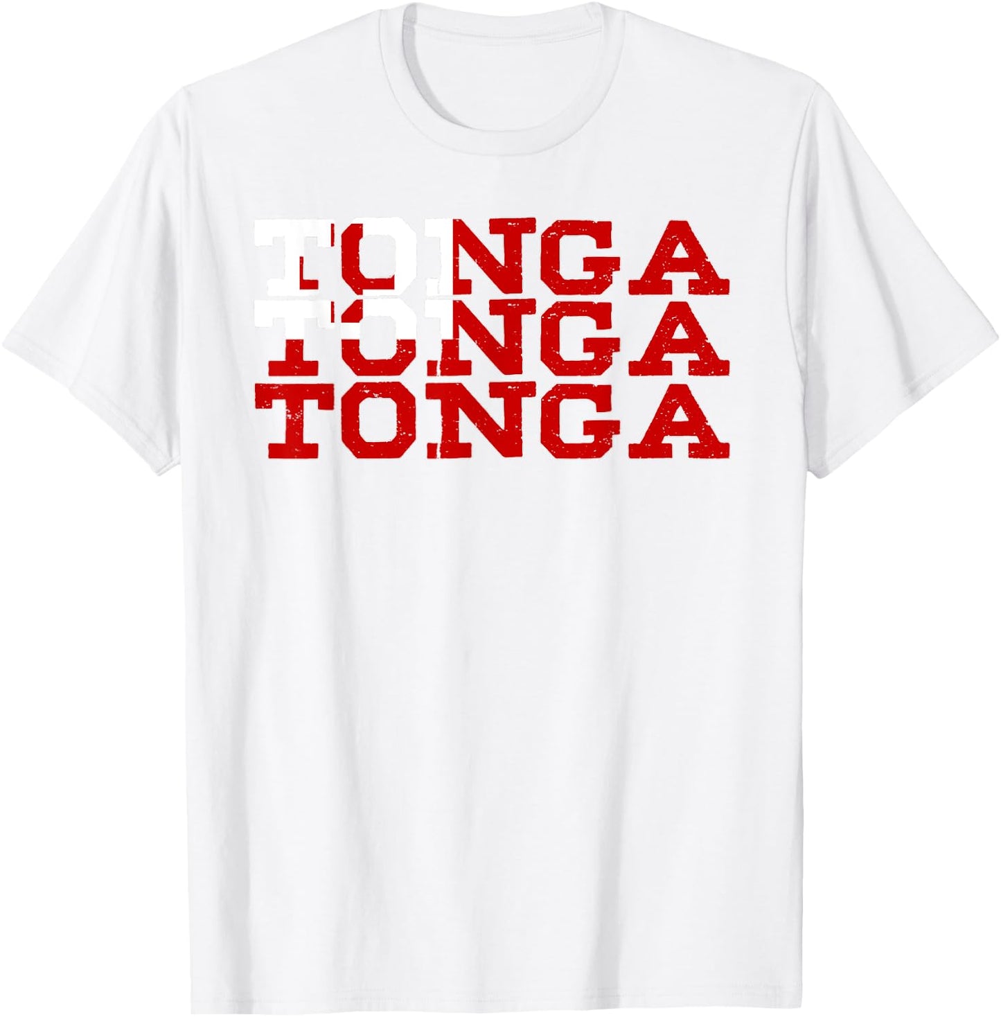 TONGA | Tongan Flag Sports Lovers T-Shirt - T-Shirt | White