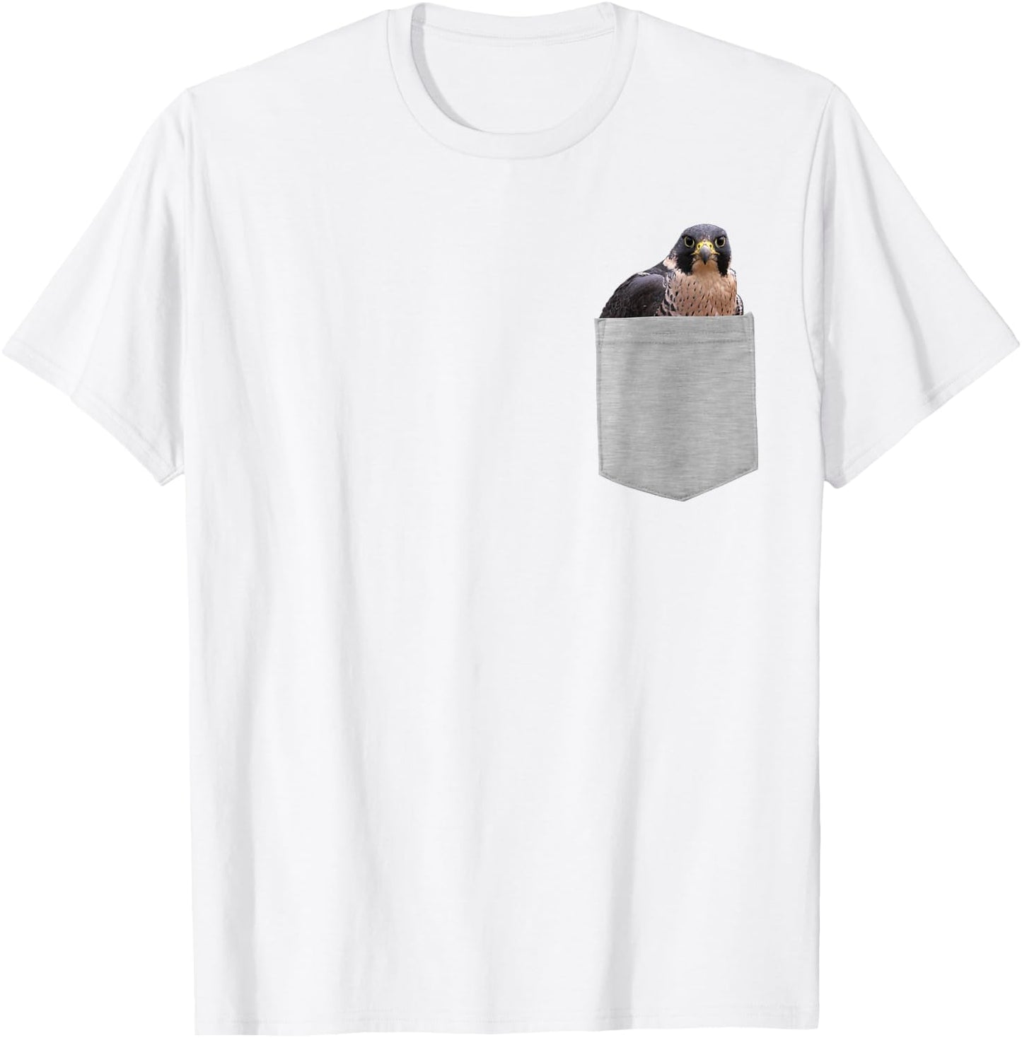 Animal in Your Pocket Peregrine Falcon (Falco peregrinus) T-Shirt - T-Shirt | White
