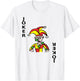 Joker Card Deck Of Cards Halloween Costume Matching Gift T-Shirt - T-Shirt | White
