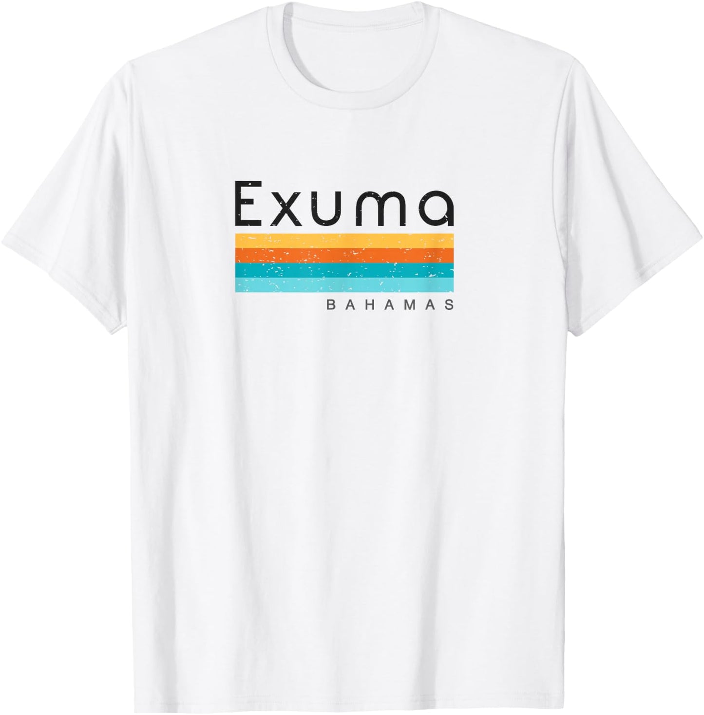 Vintage Exuma Bahamas Dominican Republic Retro Design T-shir T-Shirt - T-Shirt | White