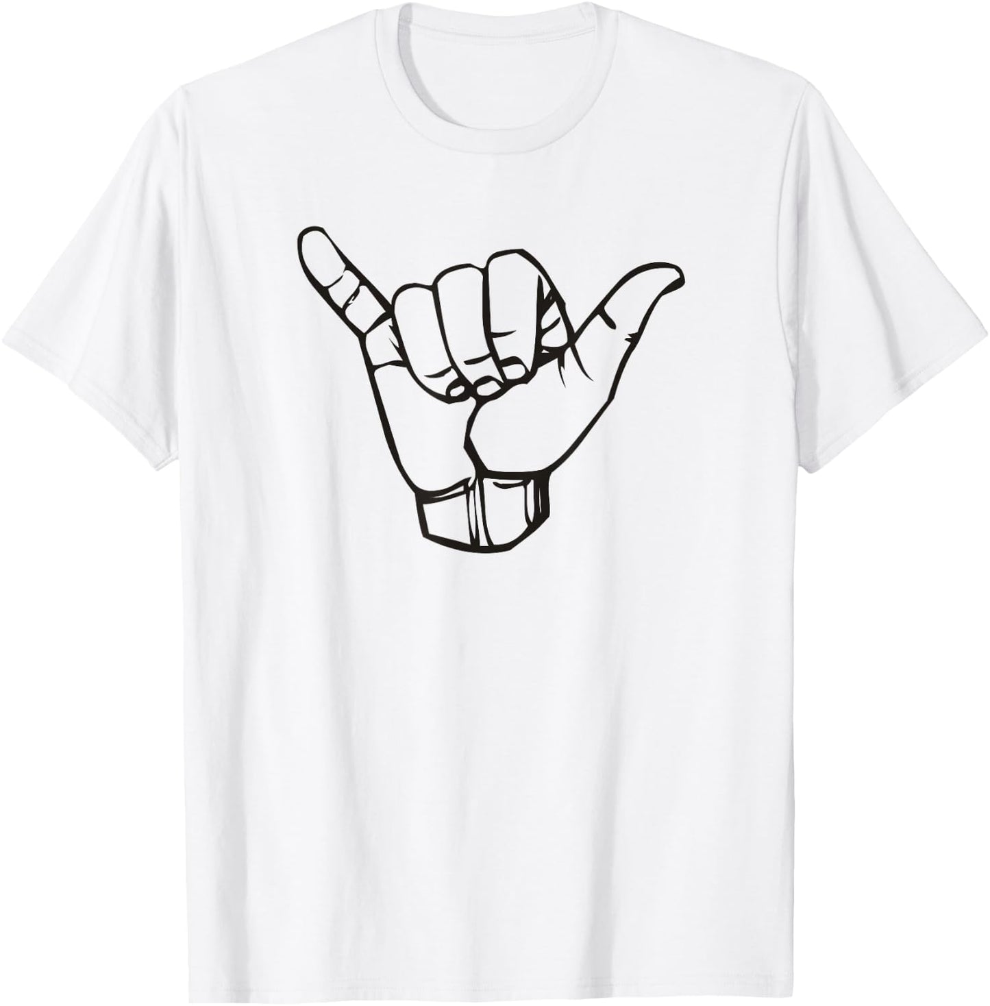 Sign Language Hang Ten Hawaii T-Shirt - T-Shirt | White