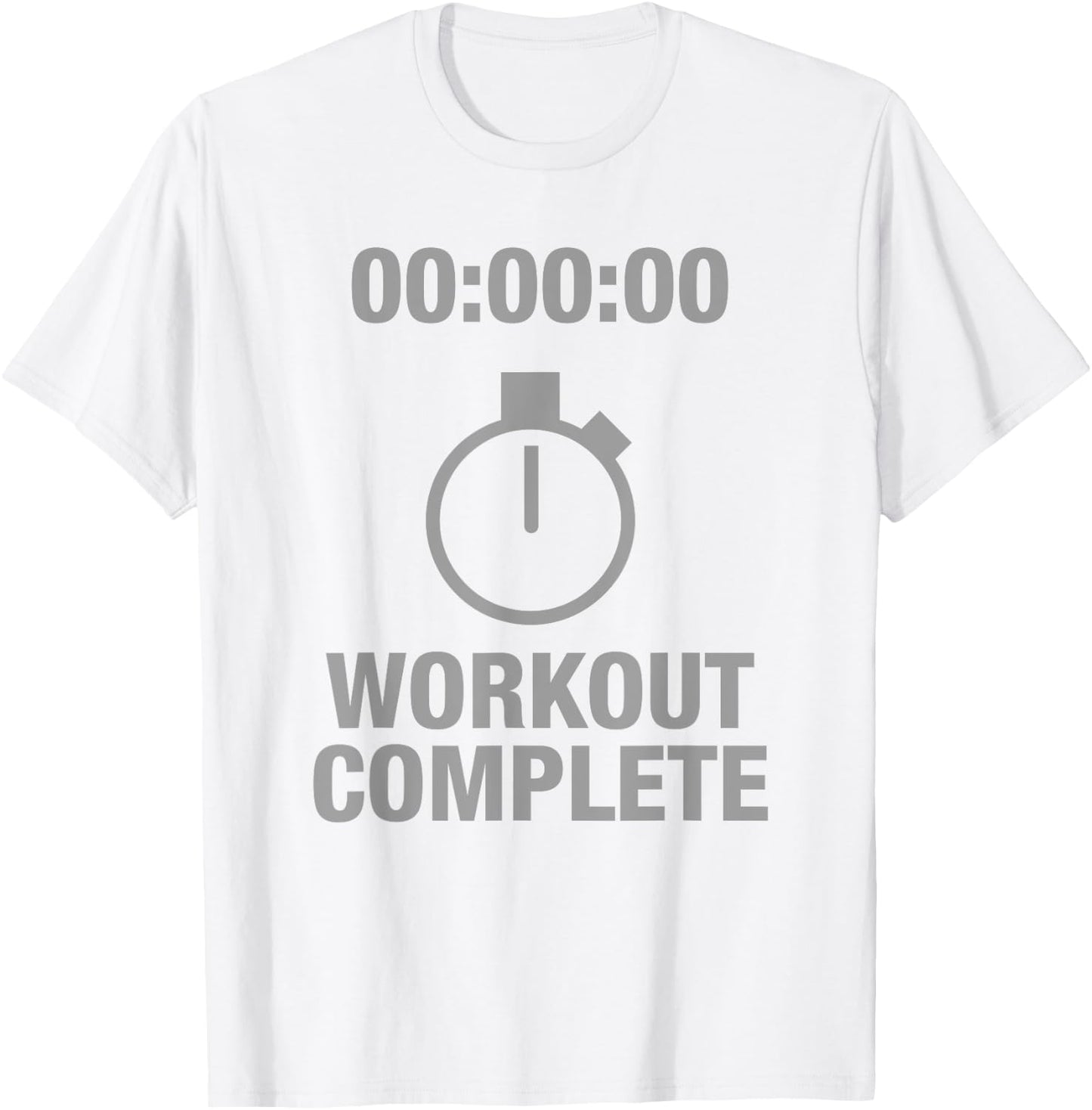 Sweat Activated Workout Prints Grey 3X-Large Classic Fit Round Neck Short Sleeve Cotton Sweat Activated Workout Shirts T-Shirt - T-Shirt | White