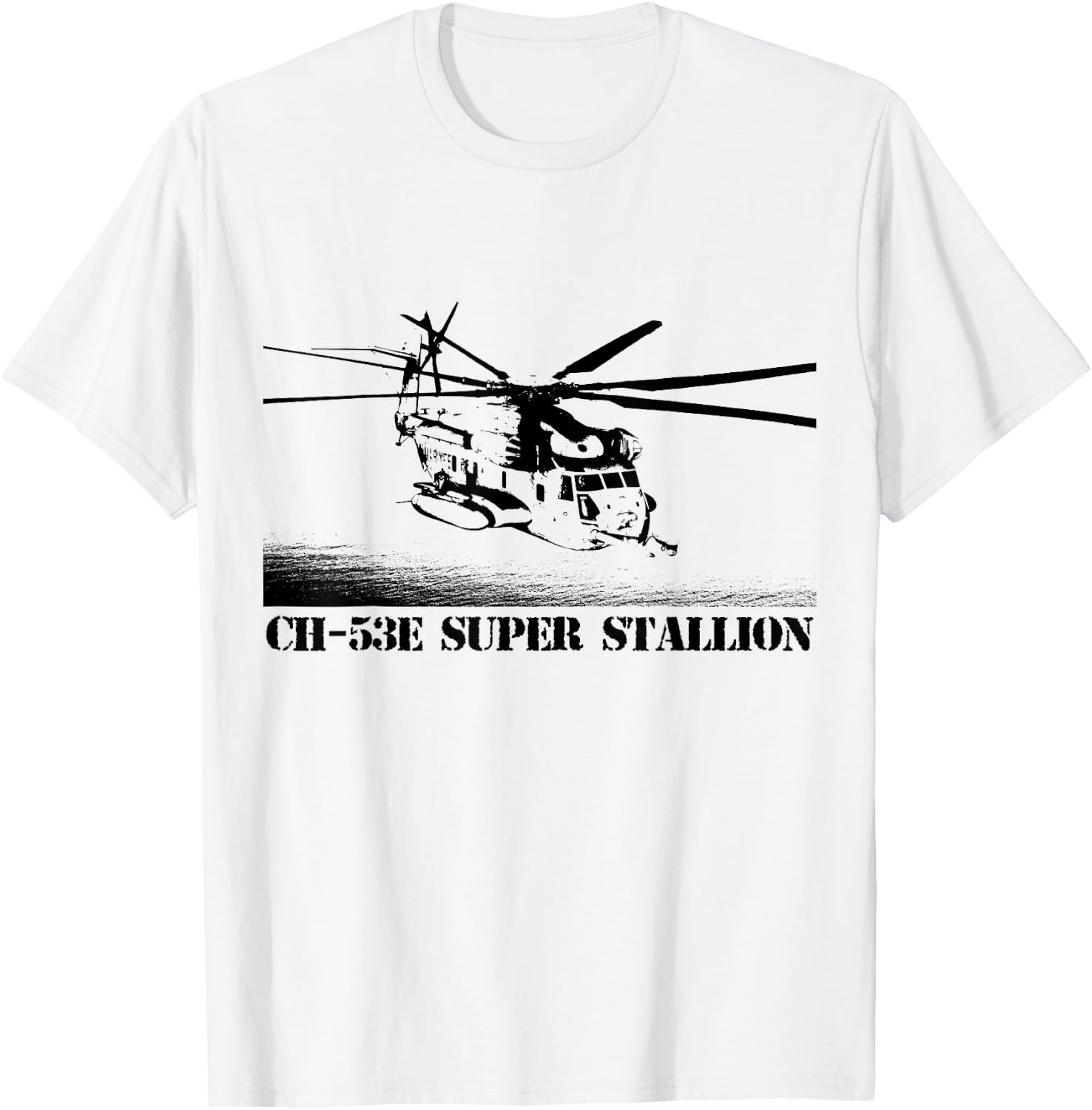 CH53E Super Stallion helicopter crew T-Shirt - T-Shirt | White