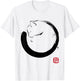 Purrfect Circle cat Japan enzo zen Men Women Kids T-Shirt - T-Shirt | White