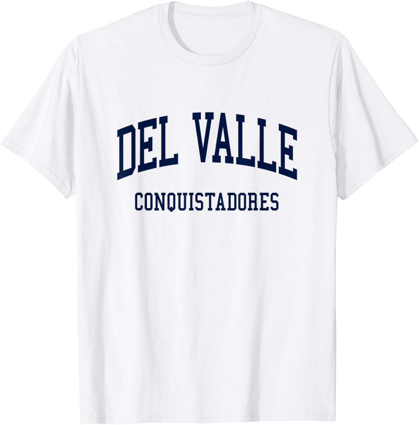 Del Valle High School HS El Paso TX Retro T-Shirt - T-Shirt | White