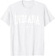Indiana - Preppy Varsity Pink - Throwback Design - Classic T-Shirt - T-Shirt | White