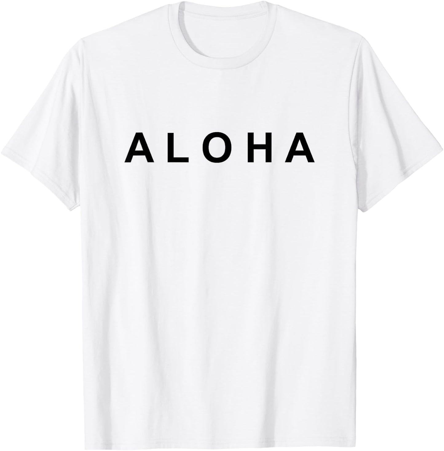 Simply ALOHA (black text) T-Shirt - T-Shirt | White