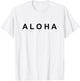 Simply ALOHA (black text) T-Shirt - T-Shirt | White